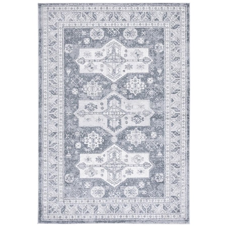 Safavieh 4 x 6 ft. Toscana Rectangle Power Loomed Rug Grey & Dark Grey TOS660F-4
